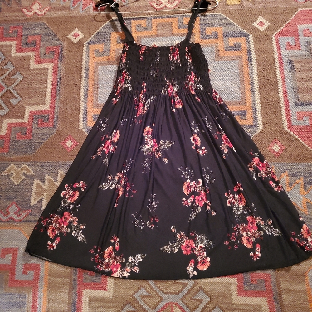 Super Cute Black Floral Sundress